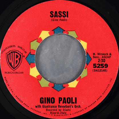 Emilio Pericoli / Gino Paoli – Al Di La' From "Rome Adventure" / Sassi