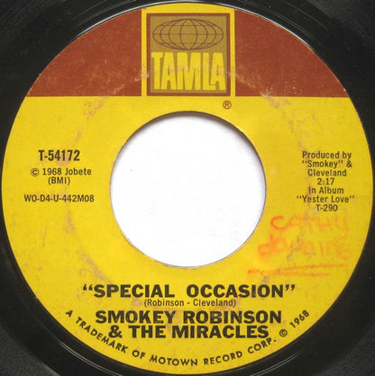 The Miracles – Special Occasion / Give Her Up