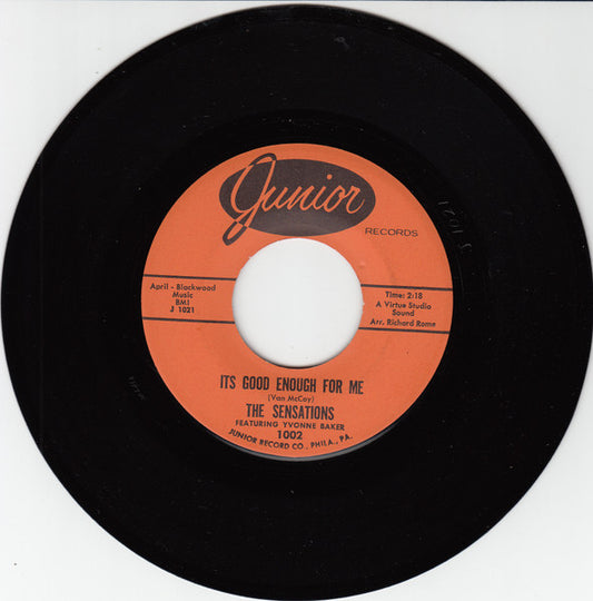 The Sensations (2) – Its Good Enough For Me