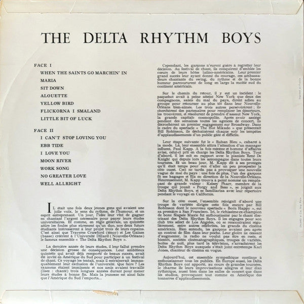 The Delta Rhythm Boys – The Delta Rythm Boys