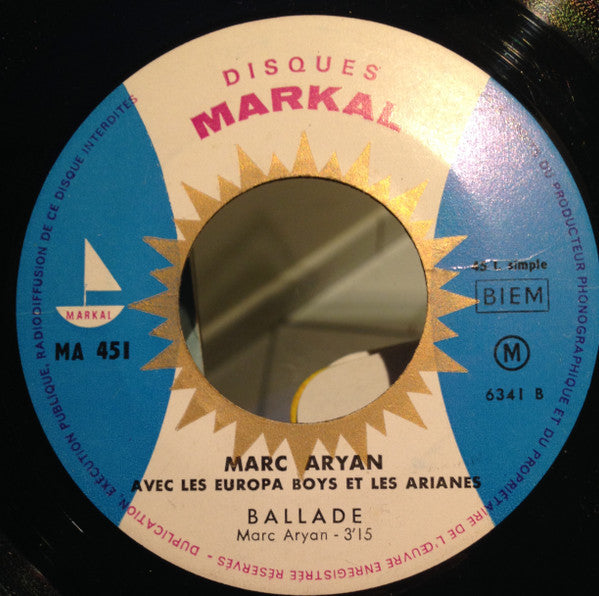 Marc Aryan Avec Les Europa Boys Et Les Arianes – Doudou / Ballade