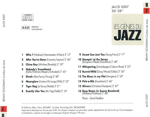 Benny Goodman – Combos De Rêves