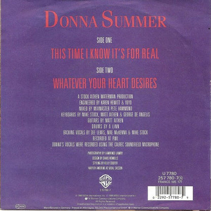 Donna Summer – This Time I Know It's For Real