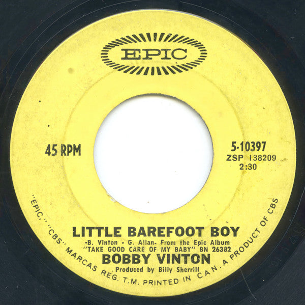 Bobby Vinton – I Love How You Love Me / Little Barefoot Boy