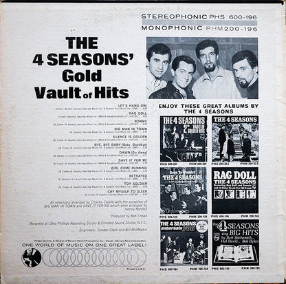 The Four Seasons – The 4 Seasons' Gold Vault Of Hits