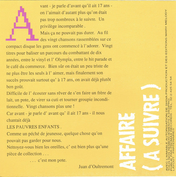 Philippe Lafontaine – Affaire (À Suivre)