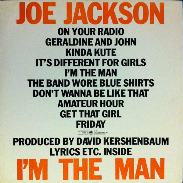 Joe Jackson – I'm The Man