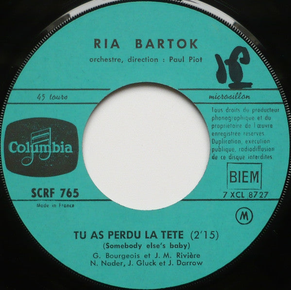 Ria Bartok – Ce Monde