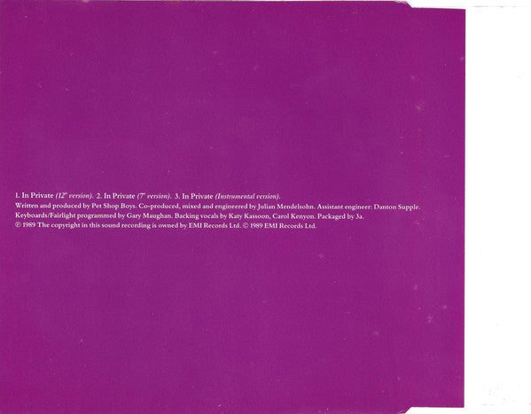 Dusty Springfield – In Private