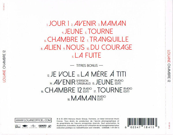 Louane – Chambre 12