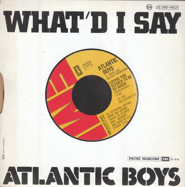 Atlantic Boys – What'd I Say