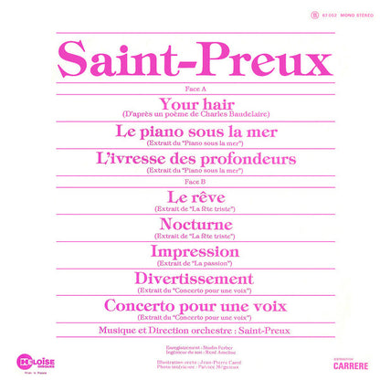 Saint-Preux – Your Hair (D'Après Un Poème De Charles Baudelaire)