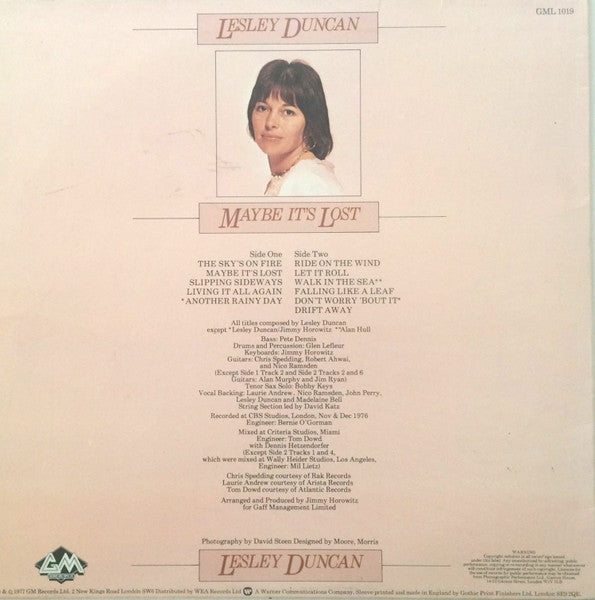 Lesley Duncan – Maybe It's Lost