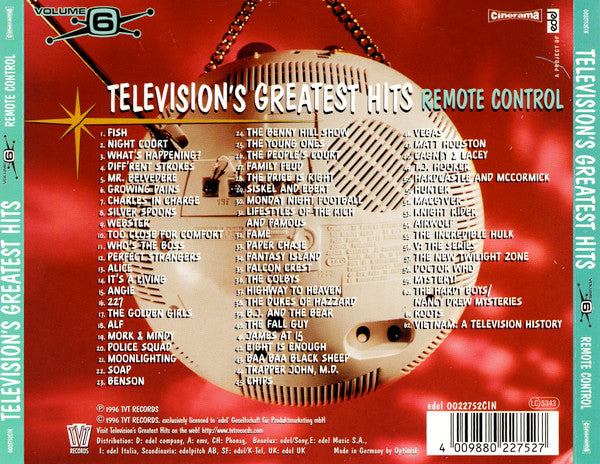 Various – Television's Greatest Hits Volume 6 - Remote Control
