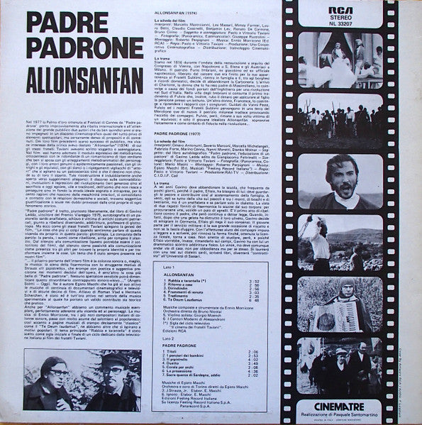 Egisto Macchi / Ennio Morricone – Padre Padrone / Allonsanfan