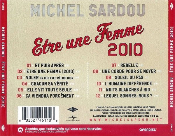 Michel Sardou – Être Une Femme 2010