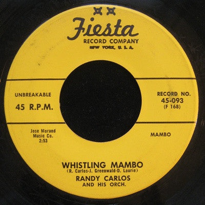 Randy Carlos And His Orchestra – Whistling Mambo / Dancing Feet
