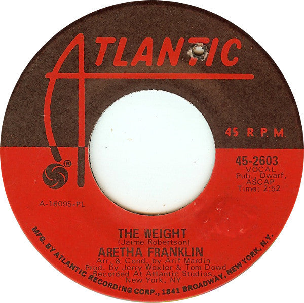 Aretha Franklin – The Weight / Tracks Of My Tears
