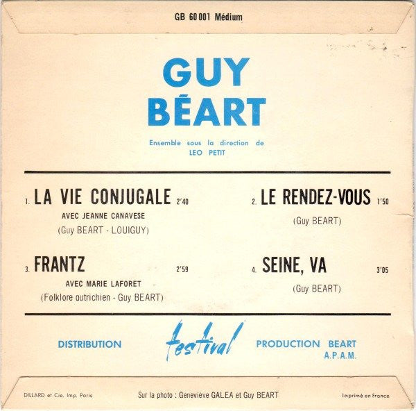 Guy Béart, Jeanne Canavèse, Marie Laforêt – Frantz
