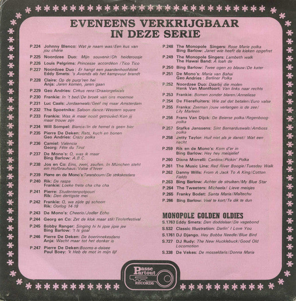 Bing Barlow – Veel Te Kort / Te Dik Te Dun