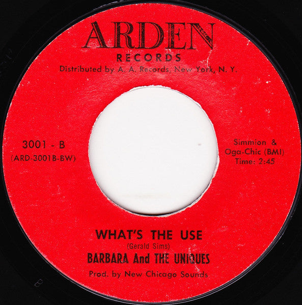 Barbara And The Uniques – There It Goes Again / What's The Use