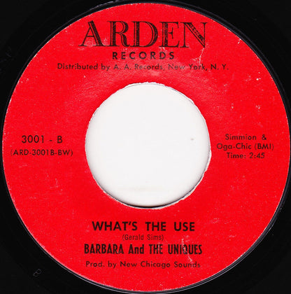Barbara And The Uniques – There It Goes Again / What's The Use