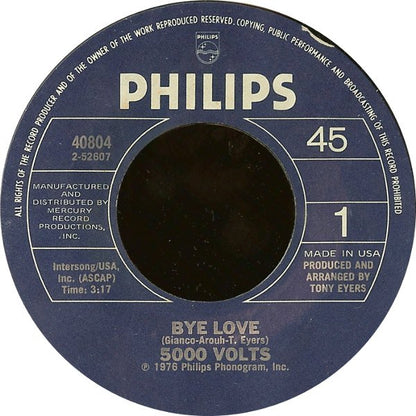 5000 Volts – Bye Love / Look Out I'm Coming