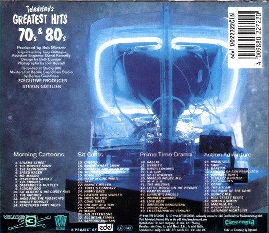 Various – Television's Greatest Hits Volume 3 - 70's & 80's