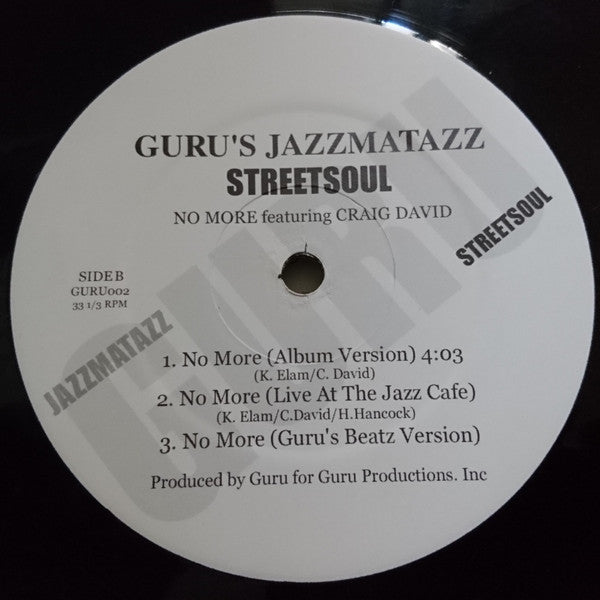 Guru's Jazzmatazz Featuring Craig David – No More