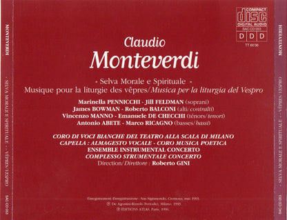 Claudio Monteverdi – "Selva Morale E Spirituale" Vêpres