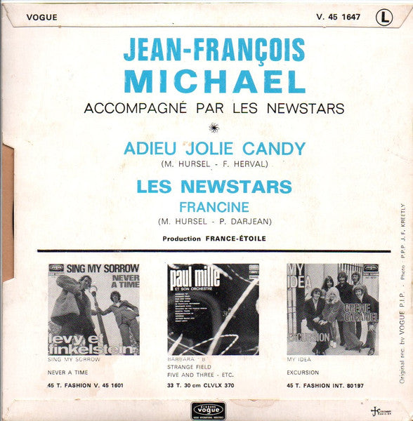 Jean-François Michael / Les Newstars – Adieu Jolie Candy / Francine