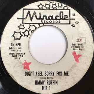 Jimmy Ruffin – Don't Feel Sorry For Me / Heart