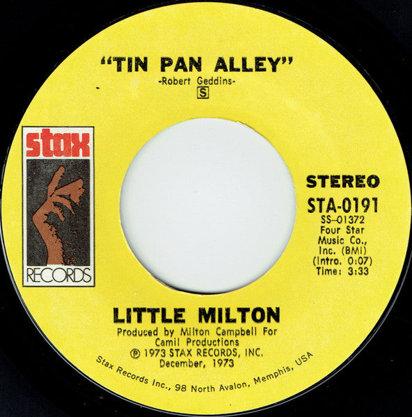 Little Milton – Tin Pan Alley / Sweet Woman Of Mine