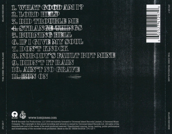 Tom Jones – Praise & Blame