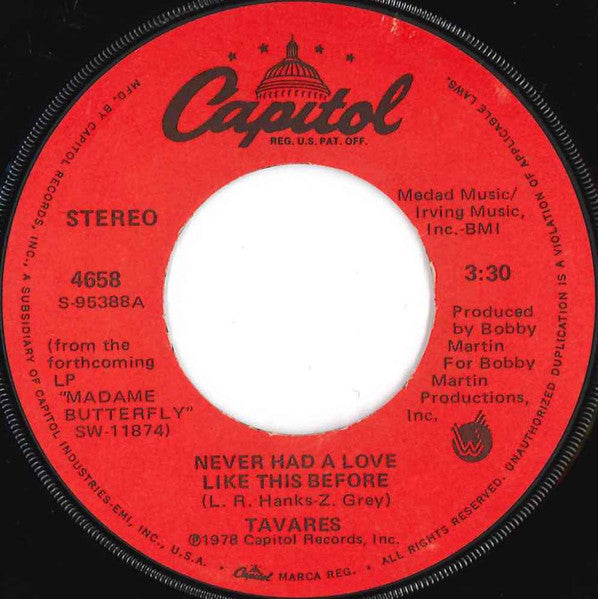 Tavares – Never Had A Love Like This Before / Positive Forces