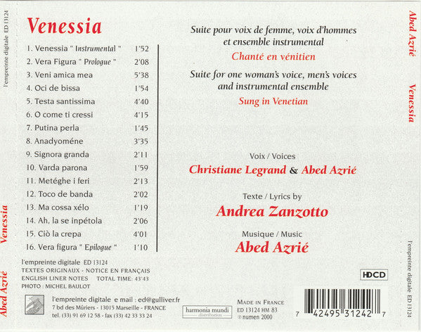 Abed Azrié – Venessia