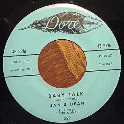 Jan & Dean – Baby Talk / Jeanette, Get Your Hair Done