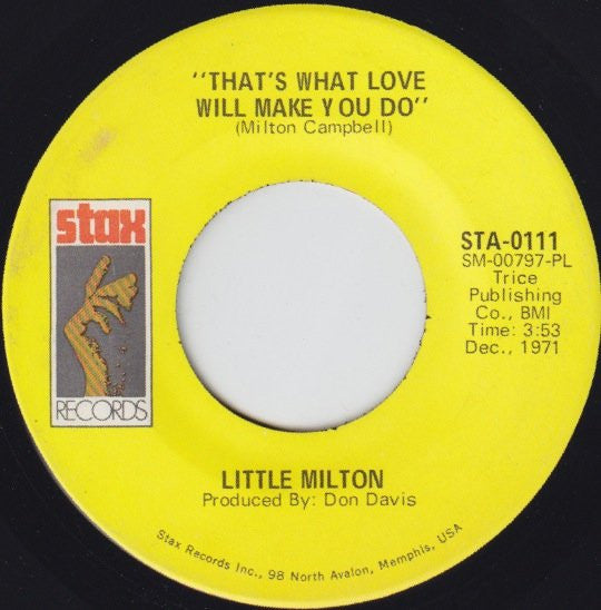 Little Milton – I'm Living Off The Love You Give