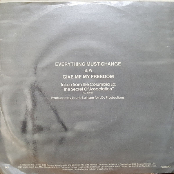 Paul Young – Everything Must Change