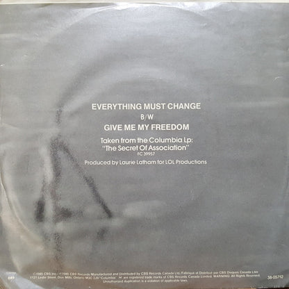 Paul Young – Everything Must Change