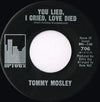 Tommy Mosley – For Her Love / You Lied, I Cried, Love Died — photo 2