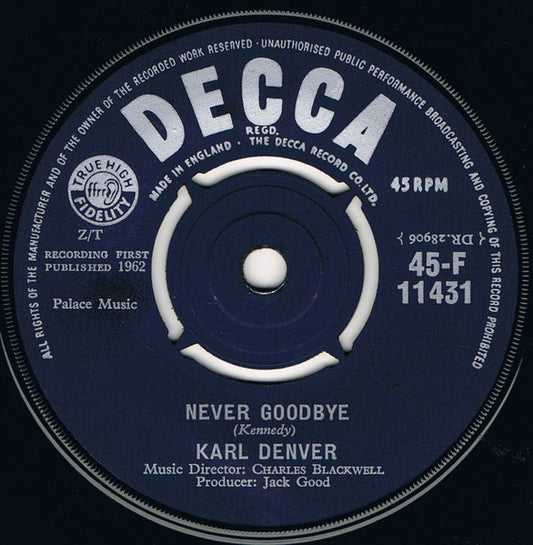 Karl Denver – Never Goodbye