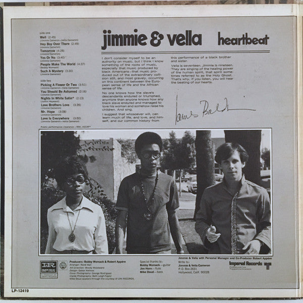 Jimmie & Vella Cameron – Heartbeat