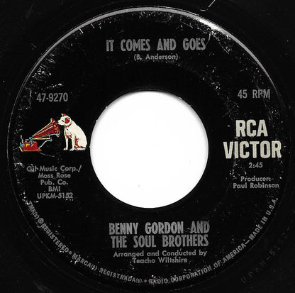 Benny Gordon & The Soul Brothers – A Kiss To Build A Dream On / It Comes And Goes