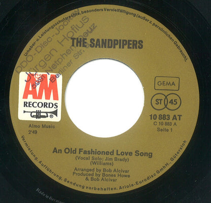The Sandpipers – An Old Fashioned Love Song