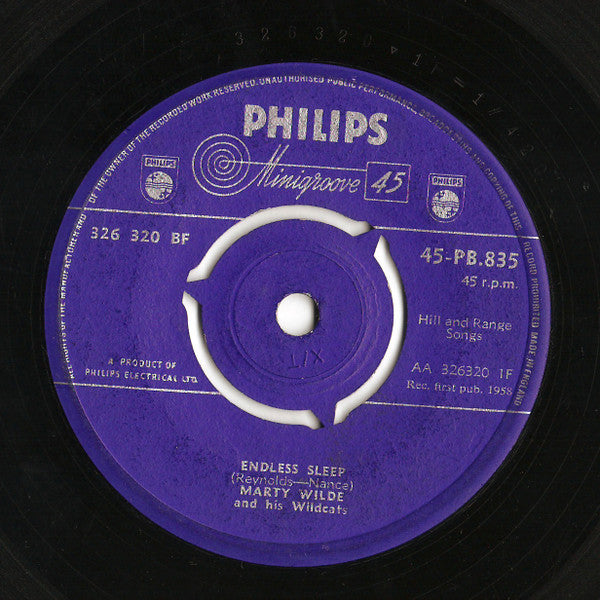 Marty Wilde And His Wildcats – Endless Sleep