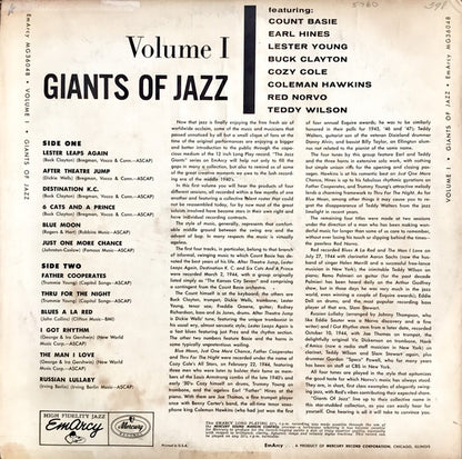 Various – The Jazz Greats (Giants Of Jazz Volume I)