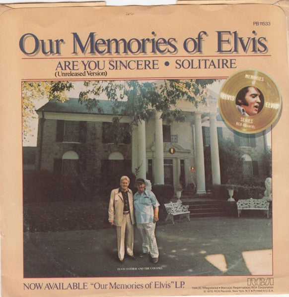Elvis Presley – Are You Sincere / Solitaire
