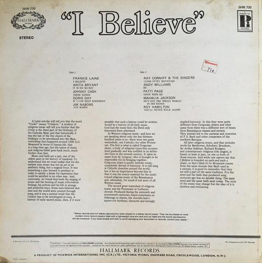 Various – I Believe