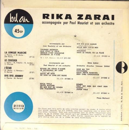 Rika Zaraï Accompagnée Par  Paul Mauriat And His Orchestra – La Longue Marche